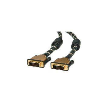 Roline GOLD DVI kabel, DVI-D (24+1) M/M, dual link, 2.0m