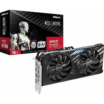 Asrock Radeon RX 7600 XT Challenger 16GB OC, 16GB GDDR6