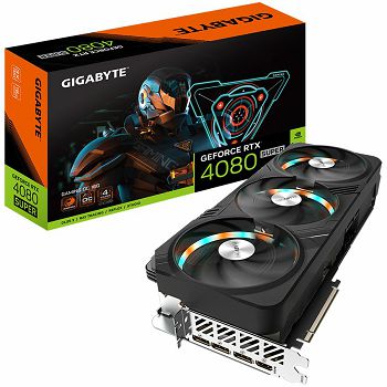 GIGABYTE Video Card NVIDIA GeForce RTX 4080 SUPER GAMING OC 16G, 16GB GDDR6X/256bit, PCI-E 4.0, 1xHDMI, 3xDP, Recommended PSU 850W, ATX