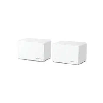 Mercusys AX3000 Halo H80X(2-Pack) Whole Home Mesh WiFi 6, Dual-Band574Mbps/2402Mbps (2.4GHz/5GHz), 802.11ax/n/b/g 2.4 GHz - 802.11ax/ac/n/a 5 GHz, 3×G-LAN, Mercusys app