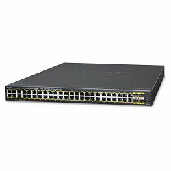 Planet 48 High Power PoE Gigabit Ports 4 SFP Managed Rackmount Switch