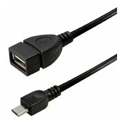 Transmedia OTG USB type A jack to USB type Micro B plug